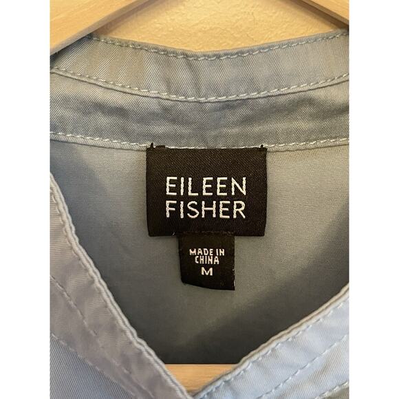 Eileen Fisher Cotton Jacket Women Size Large Light Blue Blazer Career Classic‎ - Picture 5 of 6